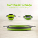 Passoire en Silicone peu encombrante avec poignée, panier de lavage pliable pour fruits et légumes, Gadget de cuisine essentiel