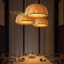 Suspension en bambou tricoté main de style brésilien, luminaire décoratif pour intérieur de restaurant, AC85-260 V