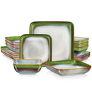 Service de table en céramique brésilienne de 16 pièces