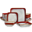 Service de table en céramique brésilienne de 16 pièces