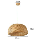 Suspension en bambou tricoté main de style brésilien, luminaire décoratif pour intérieur de restaurant, AC85-260 V