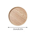 Plateau rond en bois brésilien 21/27/30 cm Plateau décoratif en bois pour table basse, petit-déjeuner, dîner, thé, nourriture