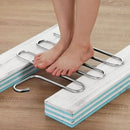 Cintres multifonctionnels à 5 couches, support de rangement pour pantalons antidérapant, support en tissu avec plusieurs fonctions pour suspendre et ranger
