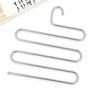 Cintres multifonctionnels à 5 couches, support de rangement pour pantalons antidérapant, support en tissu avec plusieurs fonctions pour suspendre et ranger