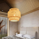 Suspension en bambou tricoté main de style brésilien, luminaire décoratif pour intérieur de restaurant, AC85-260 V