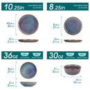 Service de table en céramique brésilienne de 16 pièces
