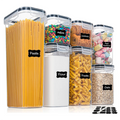 Ensemble de bocaux hermétiques en acrylique pour aliments