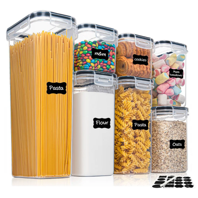 Ensemble de bocaux hermétiques en acrylique pour aliments