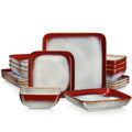Service de table en céramique brésilienne de 16 pièces