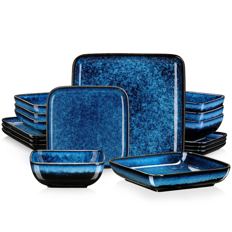 Service de table en céramique brésilienne de 16 pièces