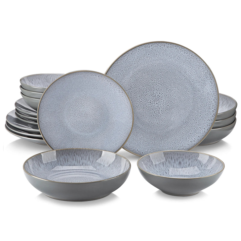 Service de table en céramique brésilienne de 16 pièces