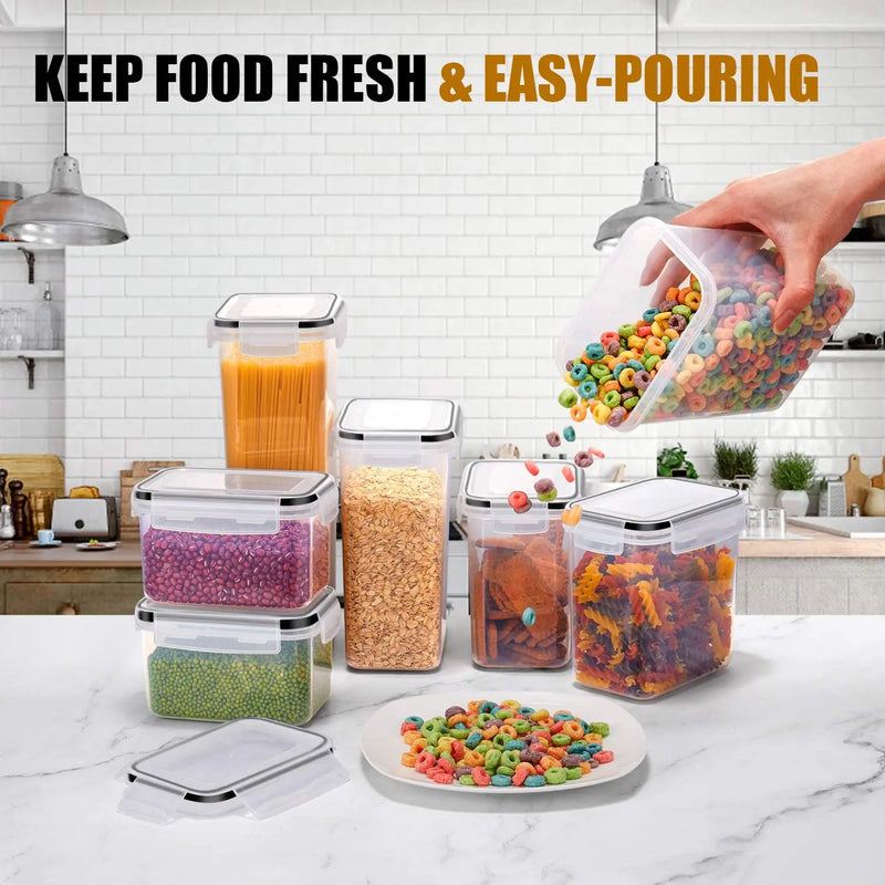 Ensemble de bocaux hermétiques en acrylique pour aliments