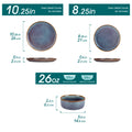 Service de table en céramique brésilienne de 16 pièces
