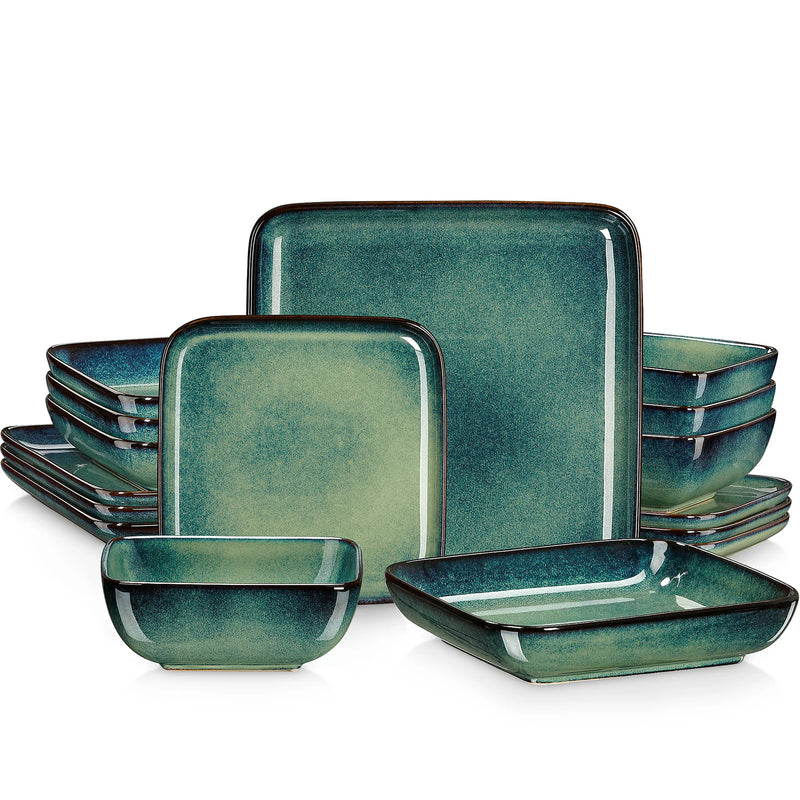 Service de table en céramique brésilienne de 16 pièces